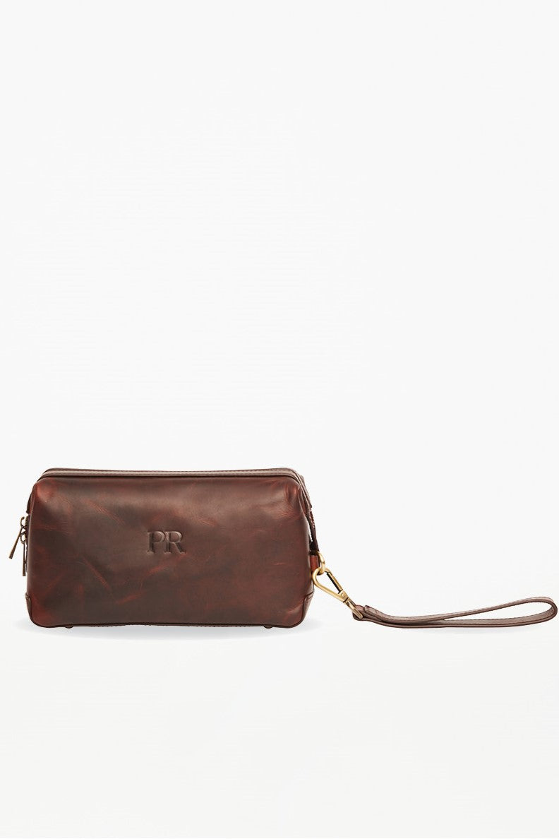 St Laurence Toiletries Bag - Brown